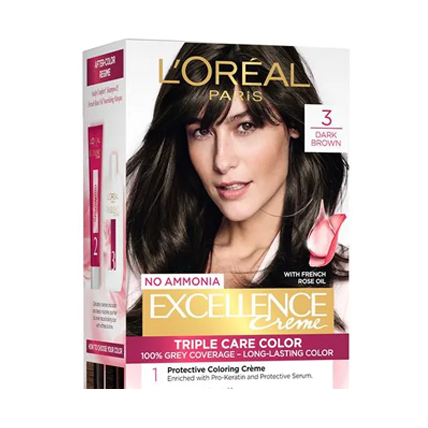 Loreal Paris Hair Colour Excellence Creme Dark Brown 3